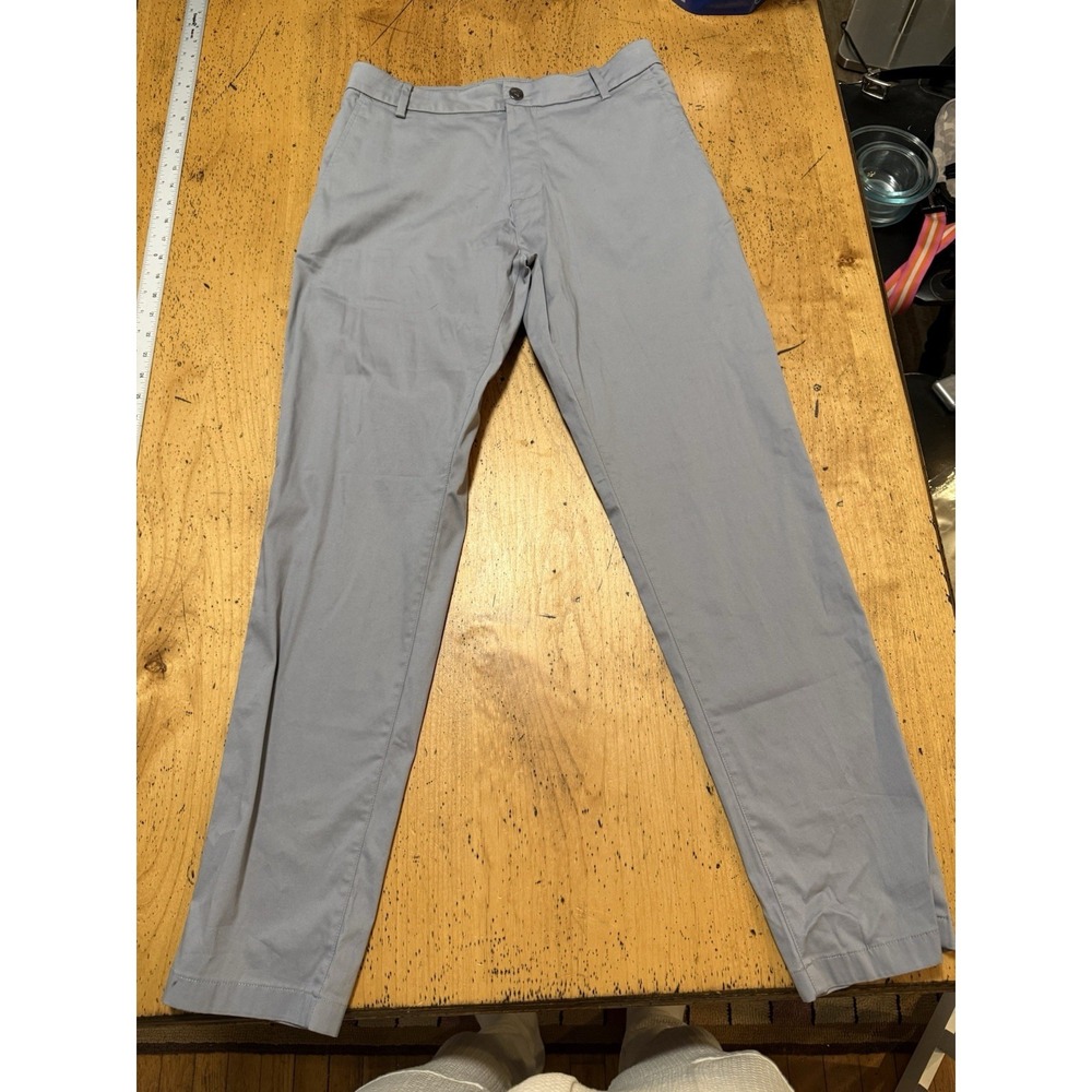 Birddogs Booms Mens Gray Stretch Straight Leg Performance Chino Pants Size 30x30